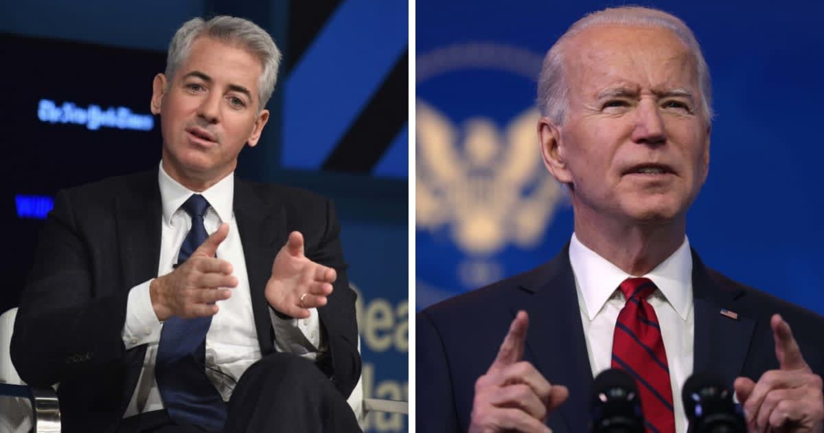 Bill Ackman is in hot water after he used his massive social media following to spread the claim that President Joe Biden has a major brain-impairing disorder (Getty Images)