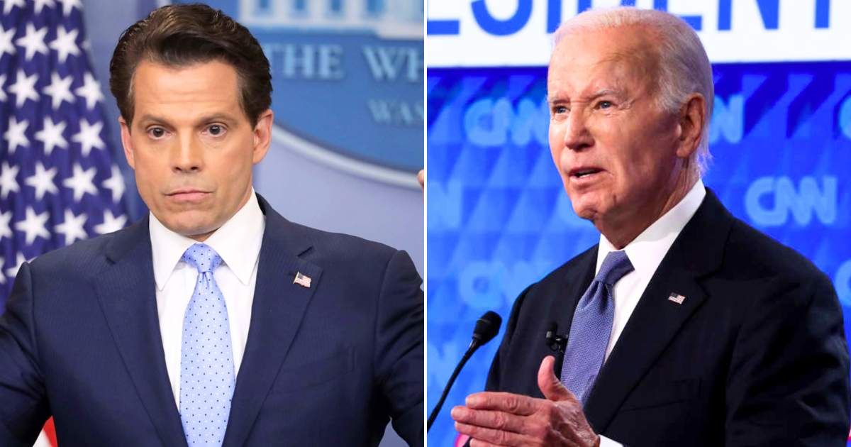 President Joe Biden reportedly used a teleprompter at a fundraiser in East Hampton, according to Anthony  Scaramucci (Getty Images)