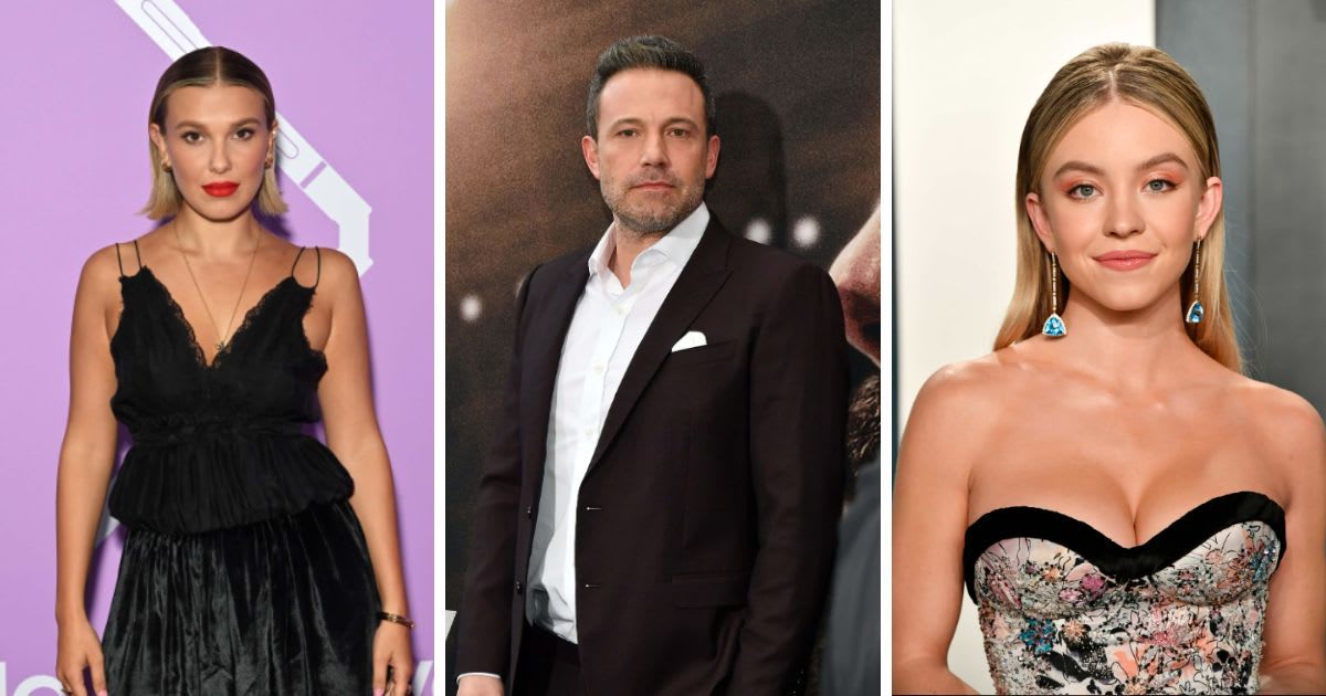 Millie Bobby Brown, Ben Affleck and Sydney Sweeney faced embarrassing situations due to their social media goof-ups (Getty Images)