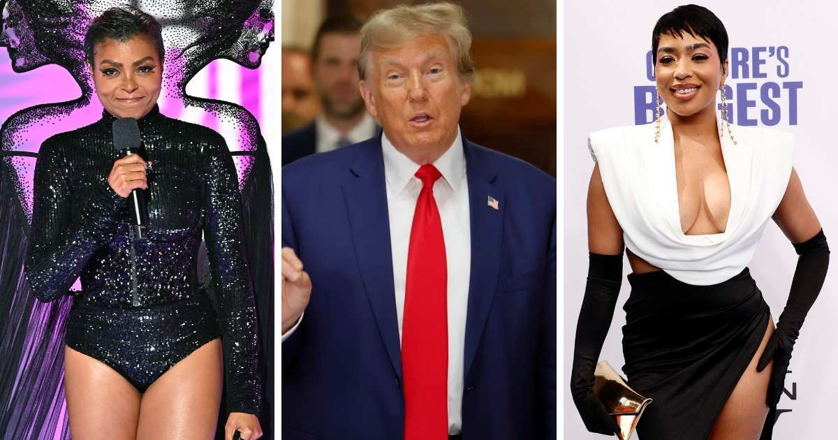 Taraji P Henson and B Simone took aim at Donald Trump at BET Awards (Getty Images)
