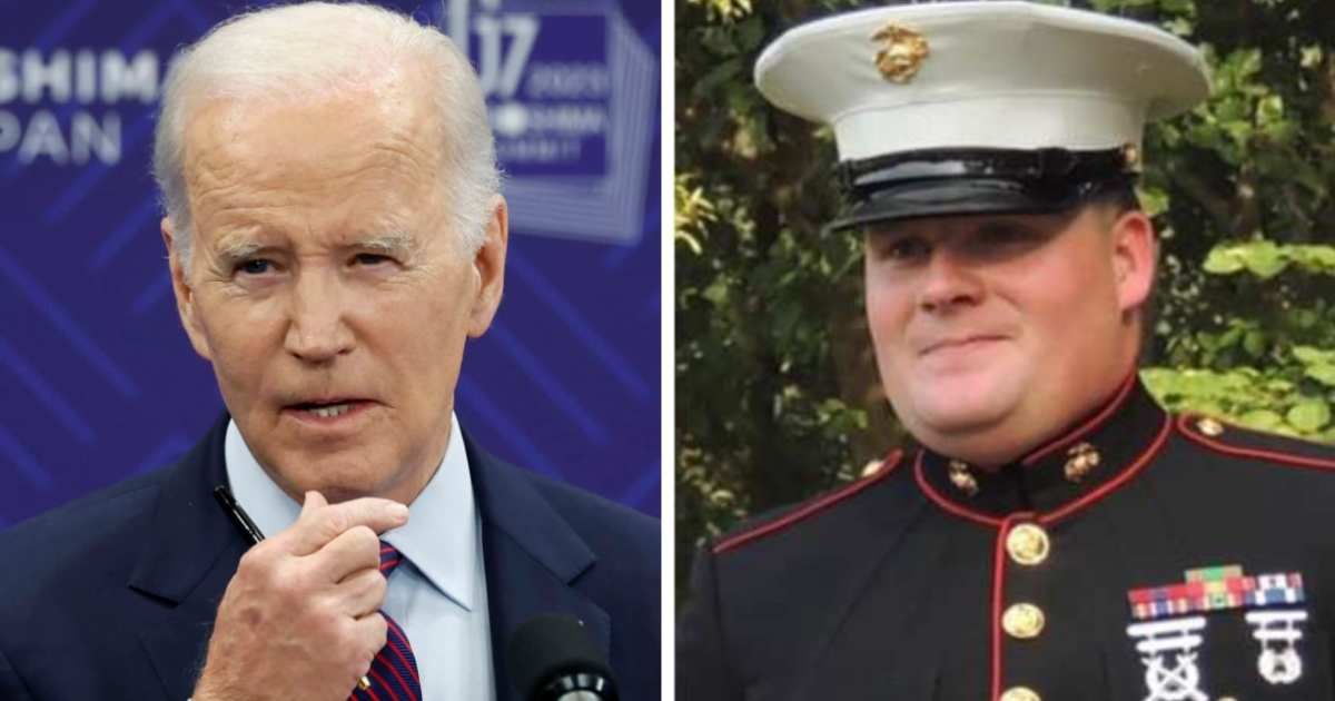 Joe Biden's false claim that no US Army trooper died under his watch denied the death of Staff Sgt Darin 'Taylor' Hoover (R), who was killed in action in Afghanistan (Getty Images, St Charles County Veterans Museum)