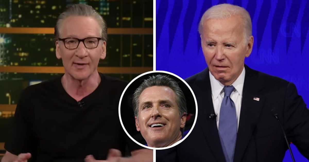 Bill Maher has advocated for Democrats to replace President Joe Biden with Gavin Newsom as a candidate (Getty Images)