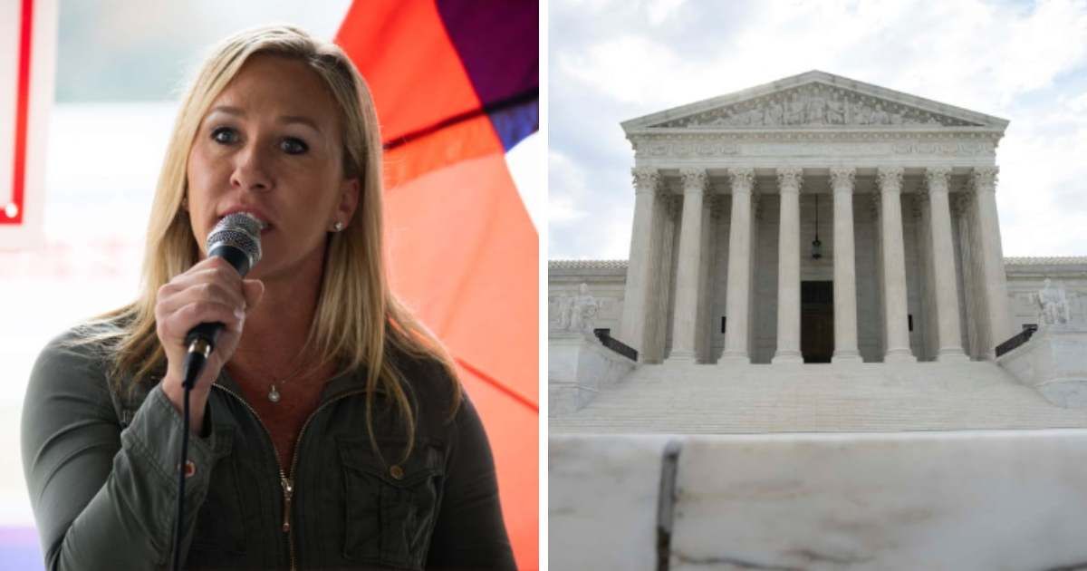 Marjorie Taylor Greene hailed the US Supreme Court for ruling in favor of complete immunity for official actions of POTUS (Getty Images)