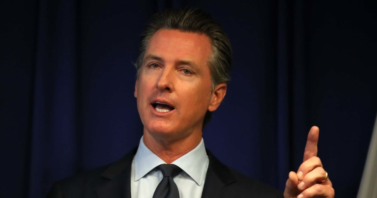 California Gov Gavin Newsom will be headlining Democratic campaign event in New Hampshire in July, 2024 (Getty Images)