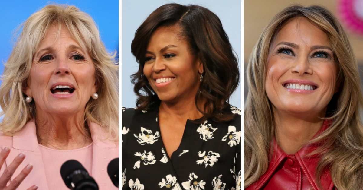 Jill Biden and Michelle Obama appeared on Vogue's cover thrice as first ladies, but Melania Trump never did (Getty Images)