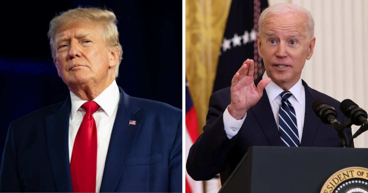 A report claimed that swing state Pennsylvania's presidential ad spending could reach a record of $360 million in the election rematch between Donald Trump and Joe Biden (Getty Images)