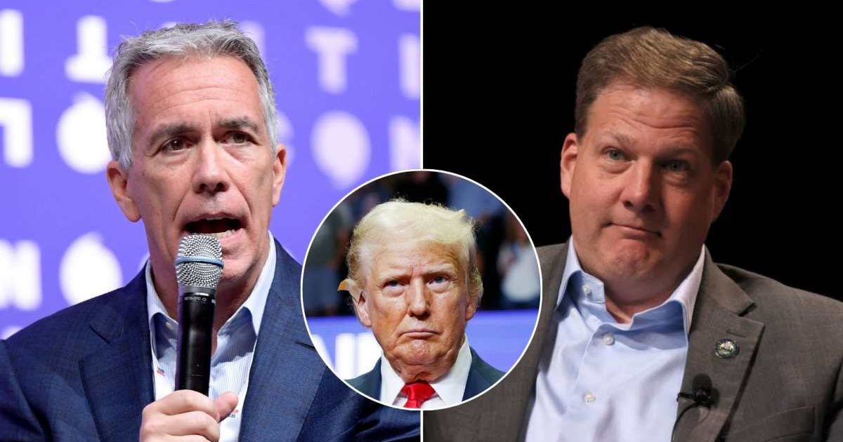 Joe Walsh (left) slammed New Hampshire Governor Chris Sununu for selling 'his soul to Trump' (Jason Kempin/Getty Images for Politicon, Getty Images)