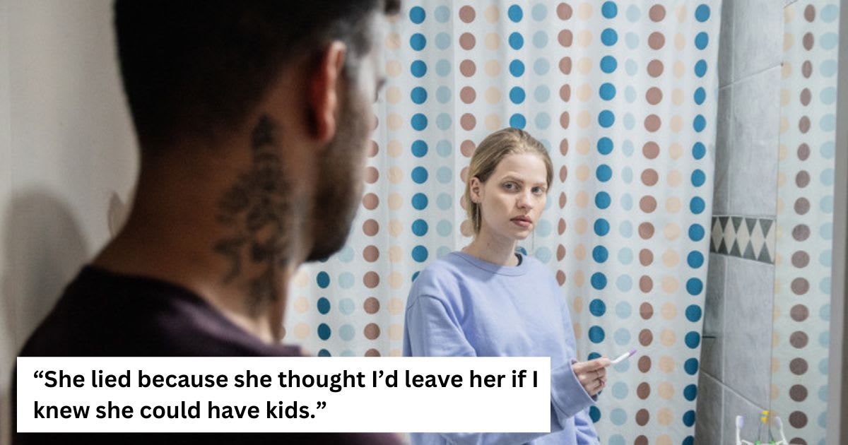 A man on Reddit wrote that he asked his fiancee to leave the house after she lied to him about being infertile and baby-trapped him (Frazao Studio Latino/Getty Images)