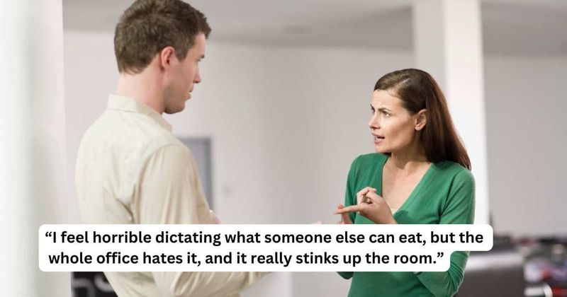 'AITA for telling my co-worker to stop bringing fish for lunch every day as it stinks up the office?'