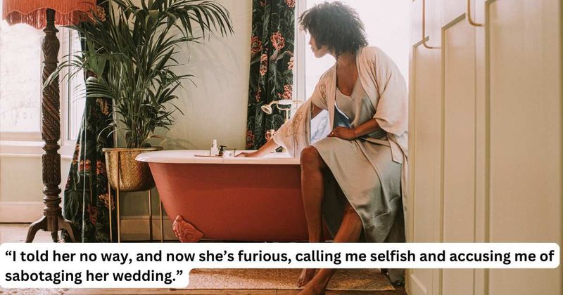'AITA for not allowing my sister to store 200 pounds of live crabs in my bathtub for her wedding?'