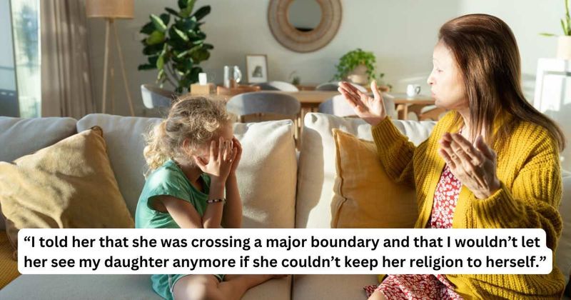 ‘AITA for fighting with my mother after finding out she’s preaching her new religion to my daughter?’