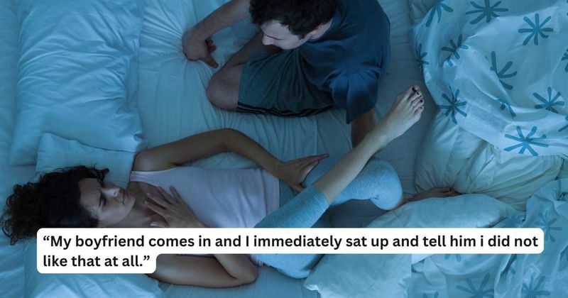 'AITA for snapping at my boyfriend for bringing a man into the bedroom while I was half asleep?'