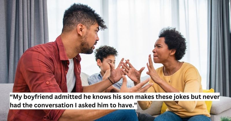 'AITA for being angry at my partner for not reprimanding his son after he used a racial epithet?'