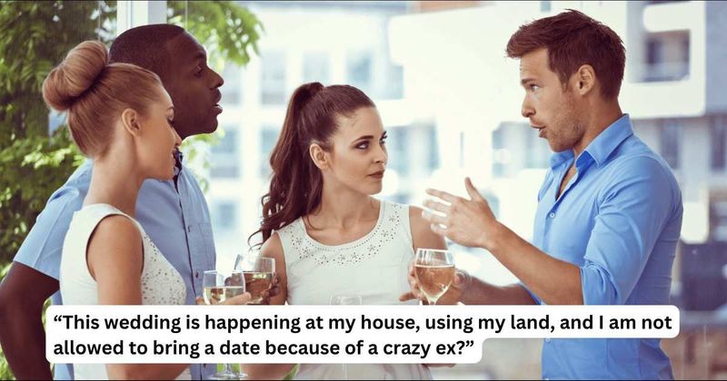 'AITA for refusing to let pals use my backyard for their wedding as they don't want me bringing my GF?'