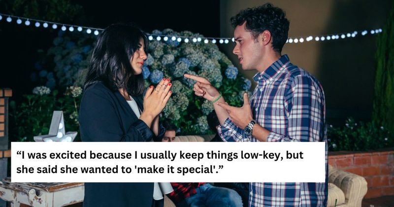 'AITA for leaving my birthday party after my GF turned it into a proposal for herself without asking me?'