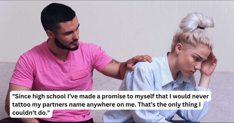 ‘AITA for not getting my husband’s name tattooed on my neck despite his insistence?’