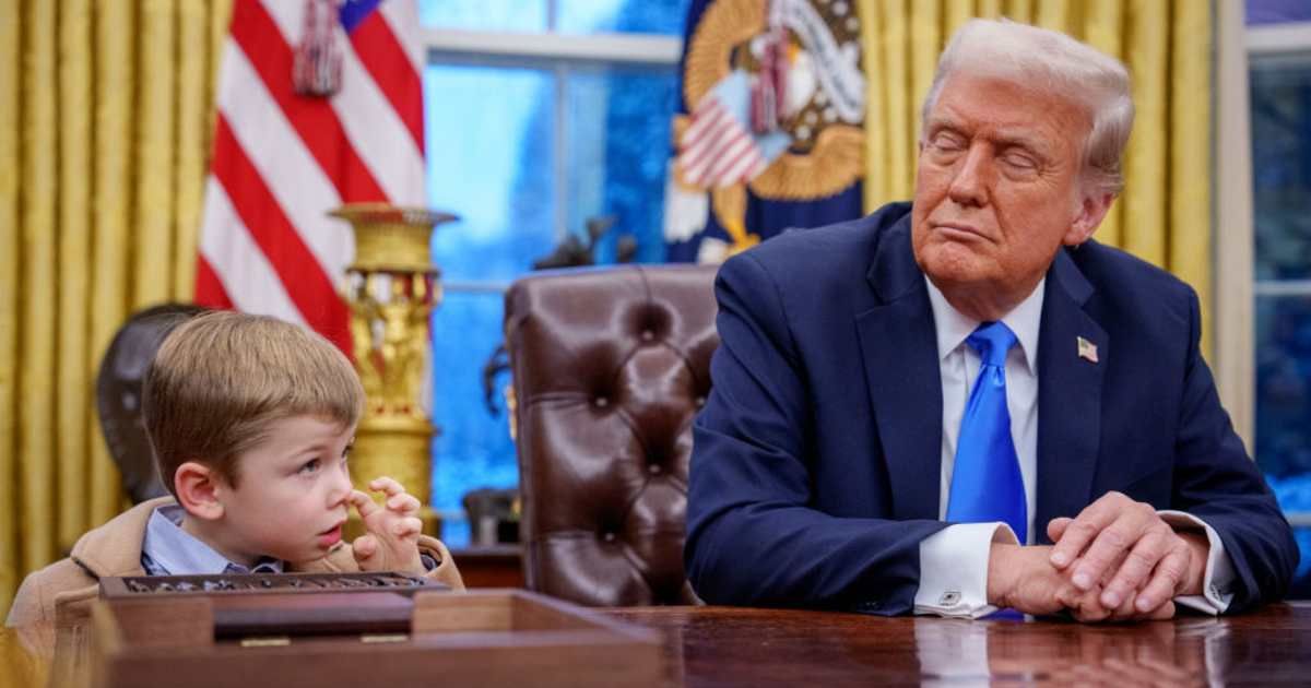Germaphobe Trump removes Resolute Desk from Oval Office days after Elon Musk’s son X wiped his nose on it