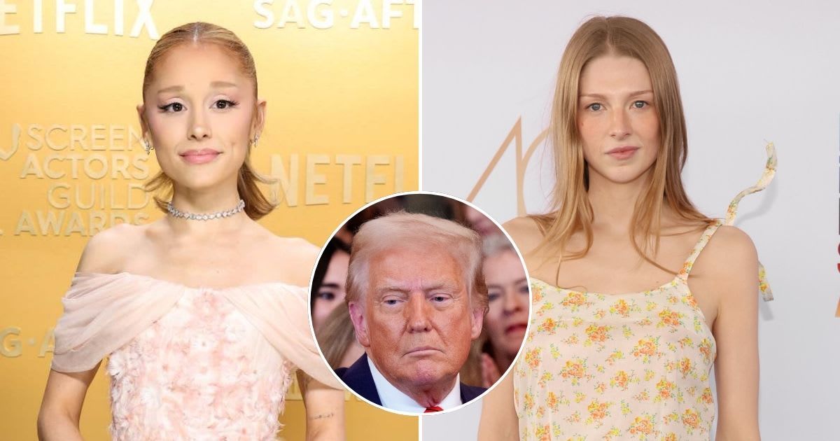 Ariana Grande supported Hunter Schafer after the trans star slammed Donald Trump's gender policies (Amy Sussman/Getty Images, Kayla Oaddams/WireImage)