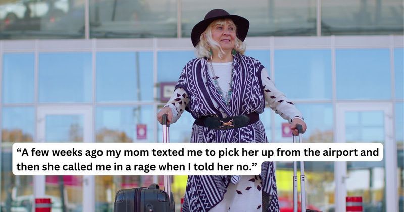 'AITA for refusing to let my estranged mom stay with me after she flew 4 hours uninvited?'