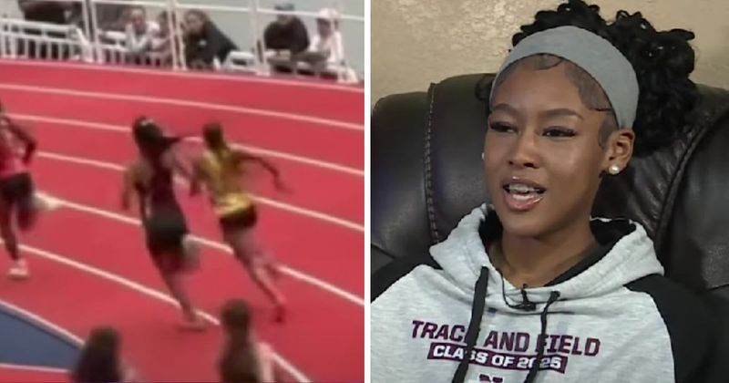Alternative footage shows new angle of high school runner striking opponent’s head with baton during race
