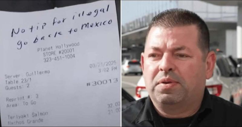 Outrage as couple leaves racist note for waiter at LAX restaurant: 'Trashy people'