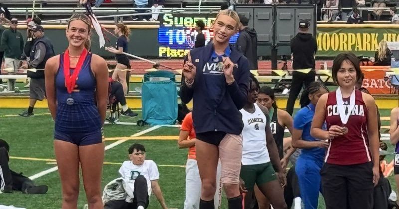 California athlete cheered as she poses on first-place podium moments after trans rival vacates spot