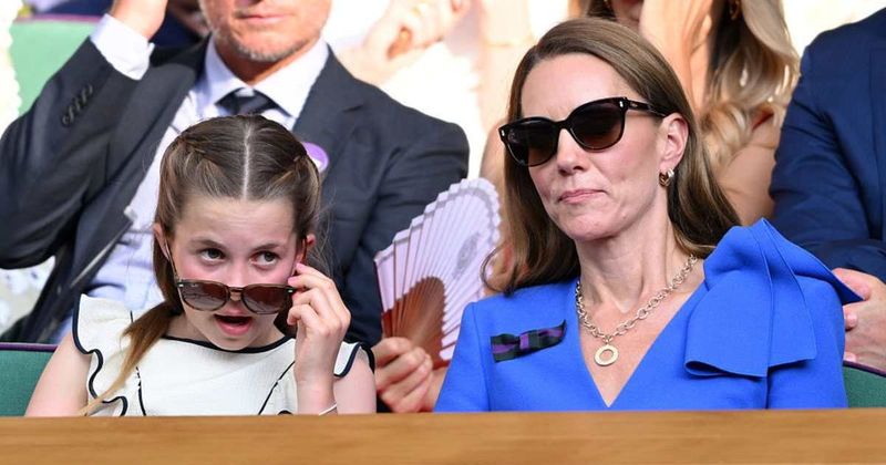 Kate Middleton and Princess Charlotte coordinate looks and have 'a good laugh' in sweet Wimbledon outing