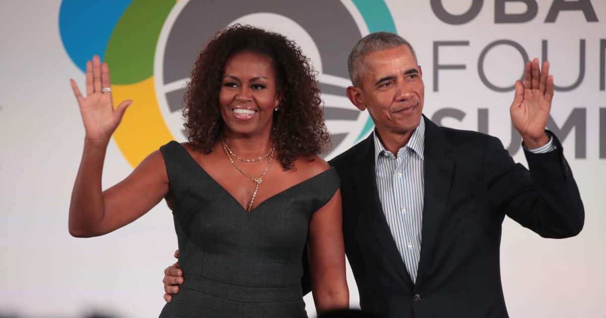Barack Obama jokes ‘she took me back’ as Michelle warns him not to laugh off divorce rumor: 'Don't start'
