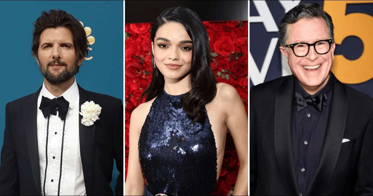 Adam Scott, Rachel Zegler and others rally behind Stephen Colbert, slam CBS for axing 'The Late Show'