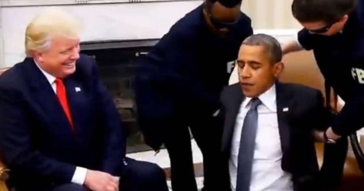 Donald Trump sparks social media outrage with bonkers AI video of Barack Obama being arrested by FBI