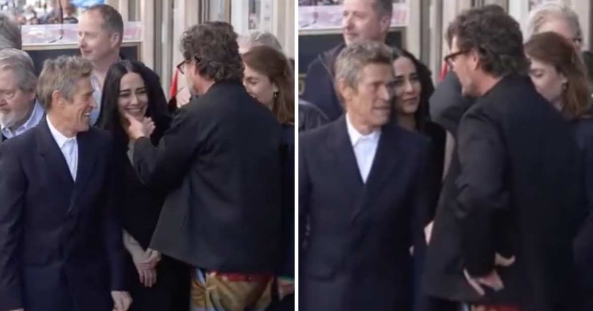 Willem Dafoe's smile fades as Pedro Pascal touches his wife in resurfaced Hollywood Walk of Fame video