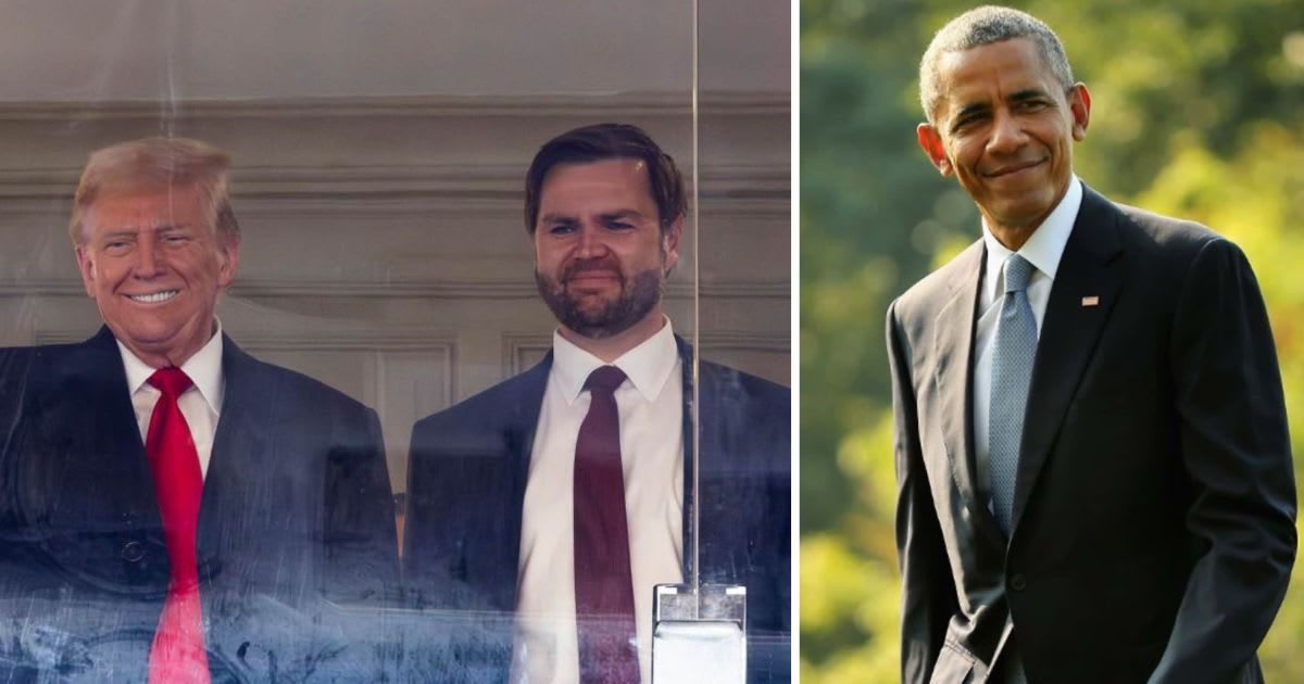 Trump shares bizarre meme of himself and JD Vance chasing Barack Obama in OJ Simpson’s white Bronco