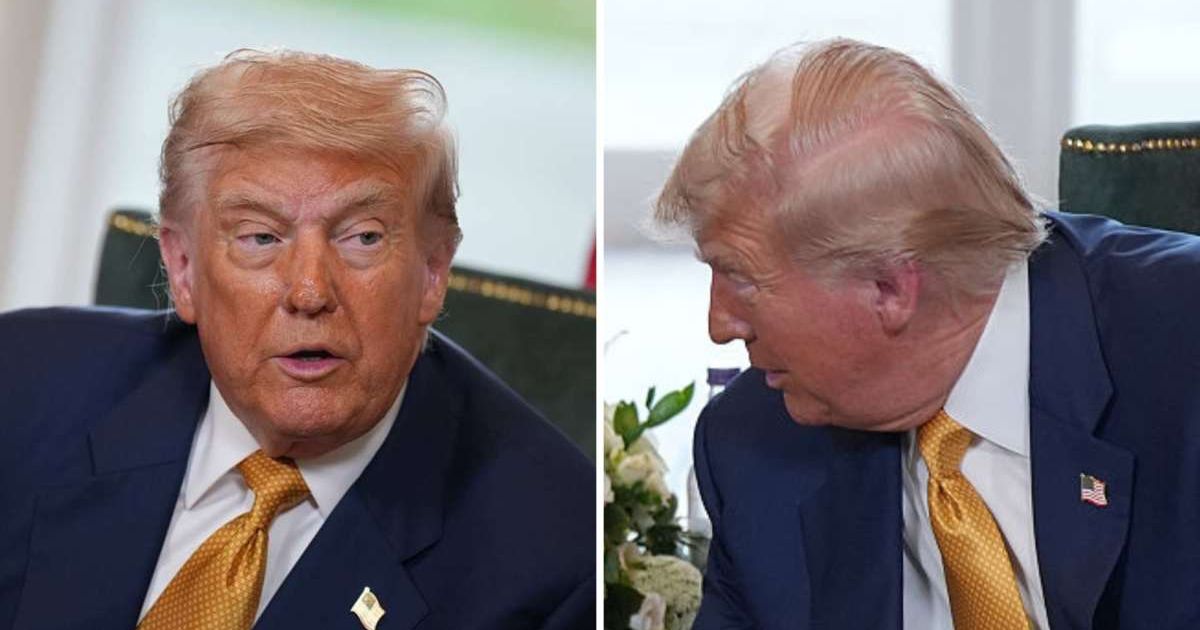 Trump mocked as wind exposes receding hairline in Scotland, Internet says 'you can see the toupee'