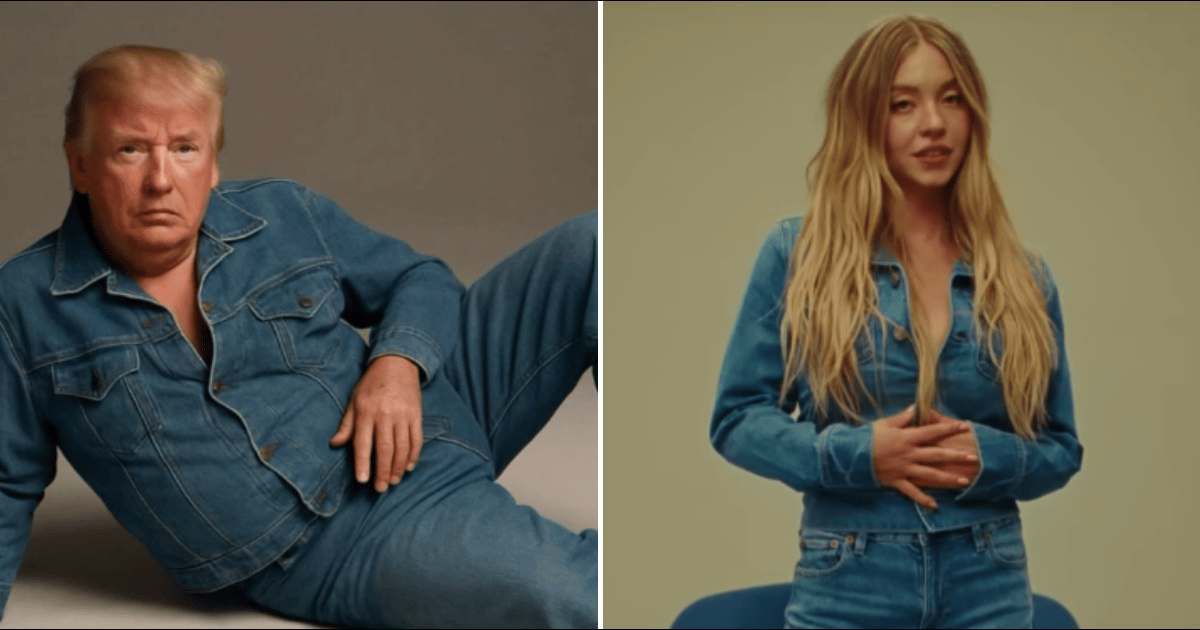 Don Jr’s ‘so hot’ AI pic of denim-clad Trump after viral Sydney Sweeney ad has internet cracking up