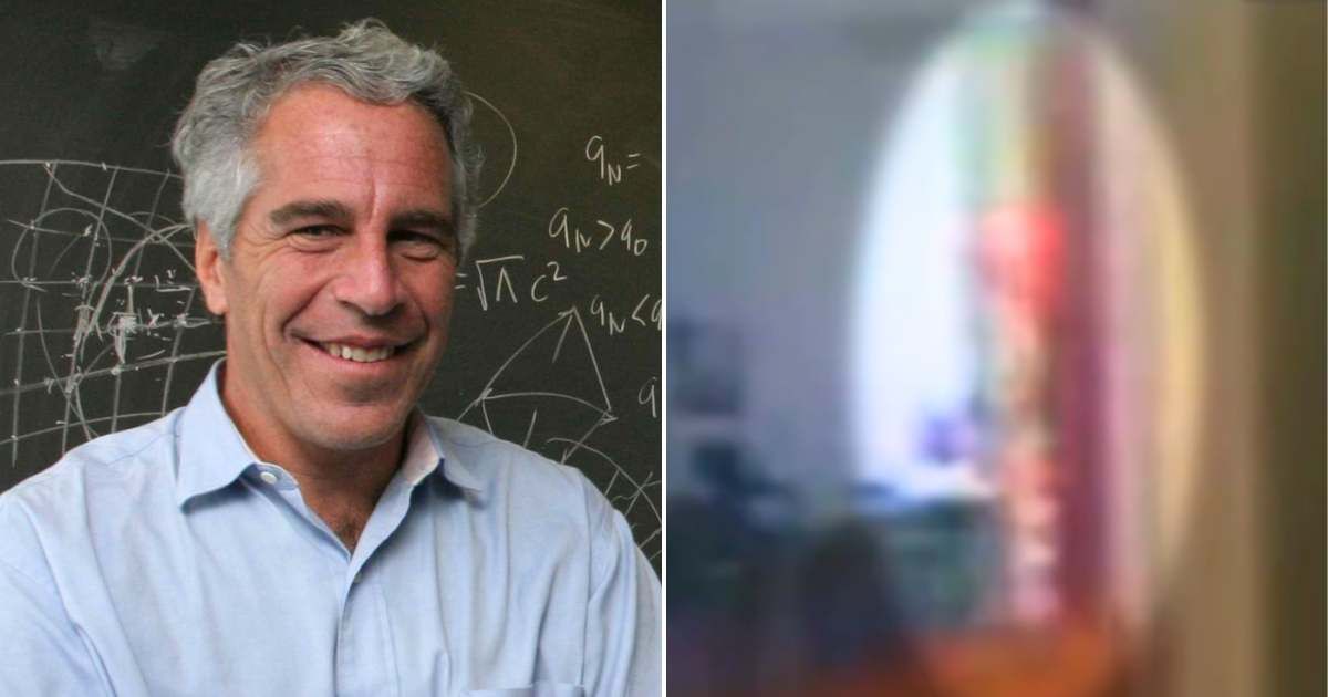 Mysterious ‘orange shape' spotted in Jeffrey Epstein's last prison video sparks foul play suspicion