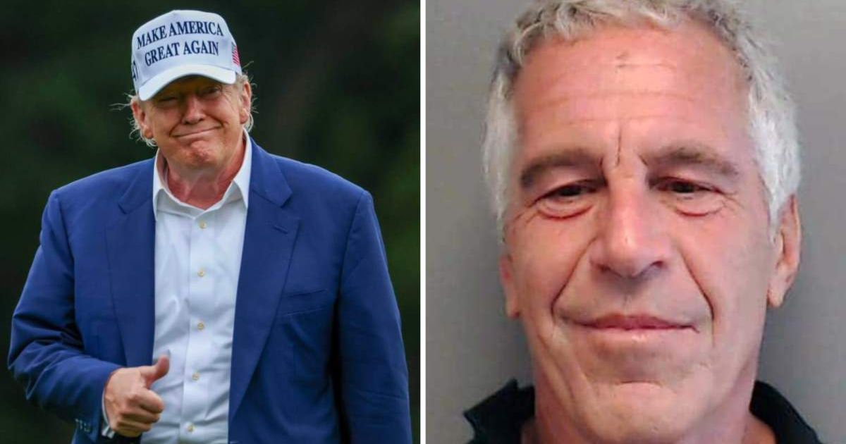 Trump dodges Epstein question and walks away as reporter shouts 'what was he stealing those women for?'