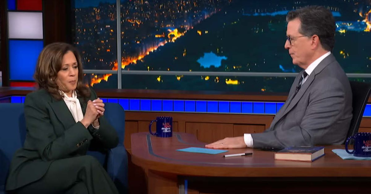 Kamala Harris mocked as she appears on Stephen Colbert's 'Late Show': 'The cancelled club'