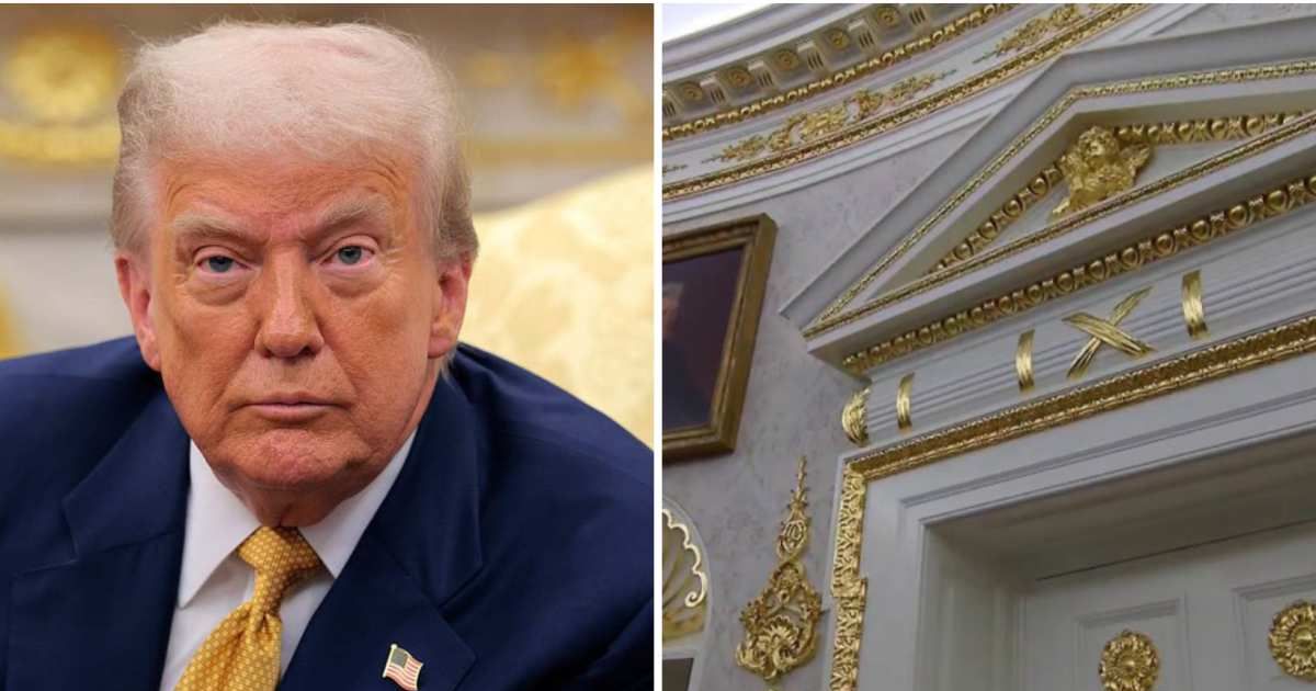 Trump mocked by fashion critic for using ‘Temu-level’ gold accents in Oval Office revamp