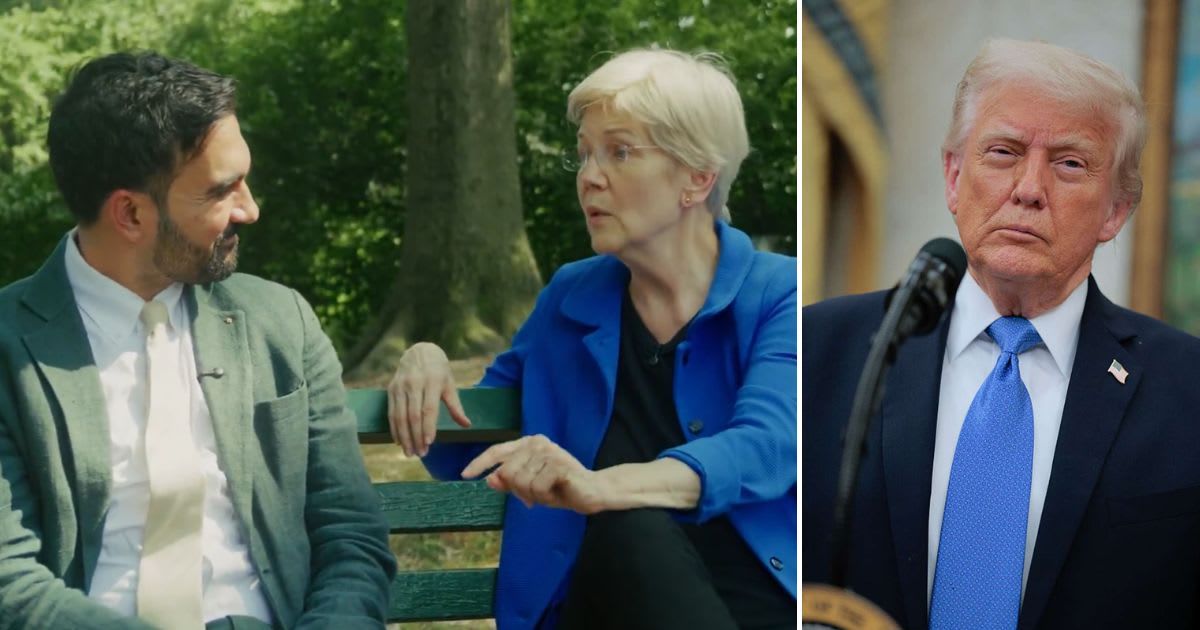 Trump goes after ‘nut job’ Elizabeth Warren, demands drug test over her endorsement of Zohran Mamdani