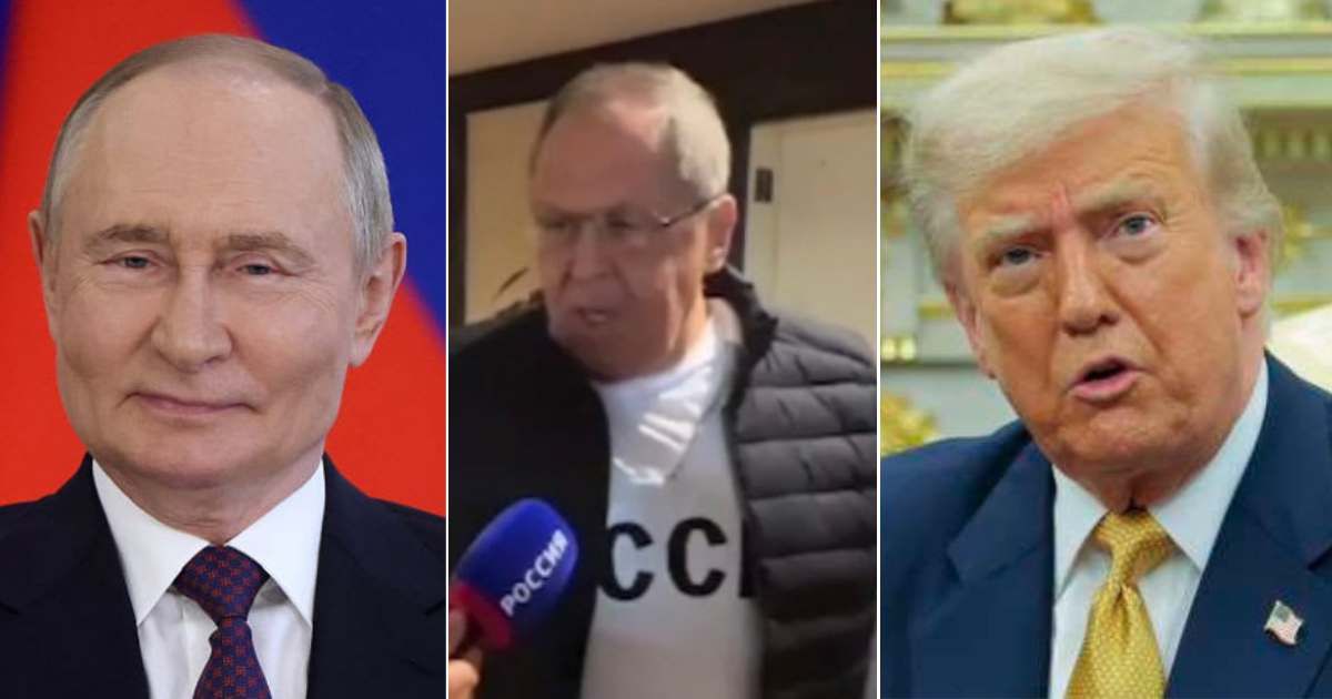 Putin’s top diplomat Sergei Lavrov mocks Trump with USSR sweatshirt just after Russians arrive in Alaska