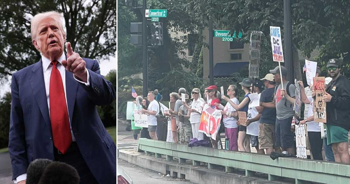 MAGA slams anti-Trump protests as chaos erupts outside White House: 'Pathetic, pointless, and paid-for'
