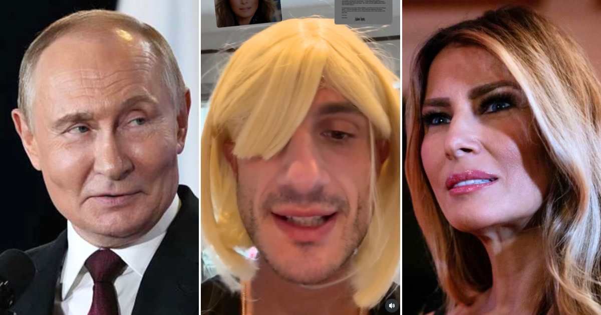 JFK's grandson Jack Schlossberg trolls Melania Trump's letter to Putin in cheap wig and fake accent