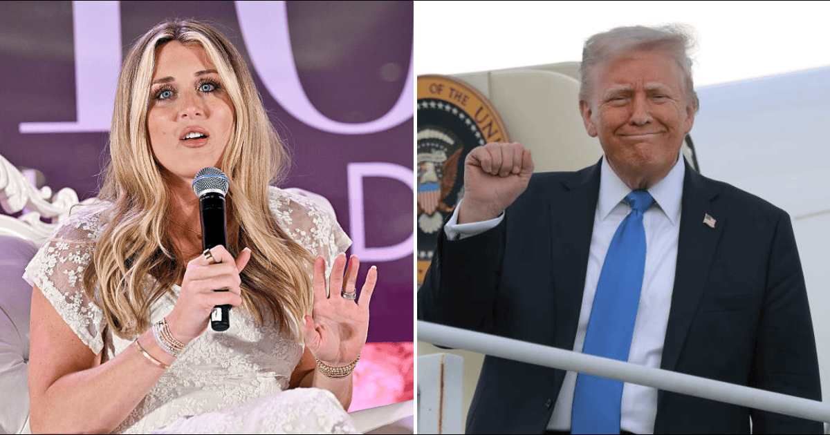 Riley Gaines sparks outrage by calling Trump haters 'domestic terrorists' as she equates him with America