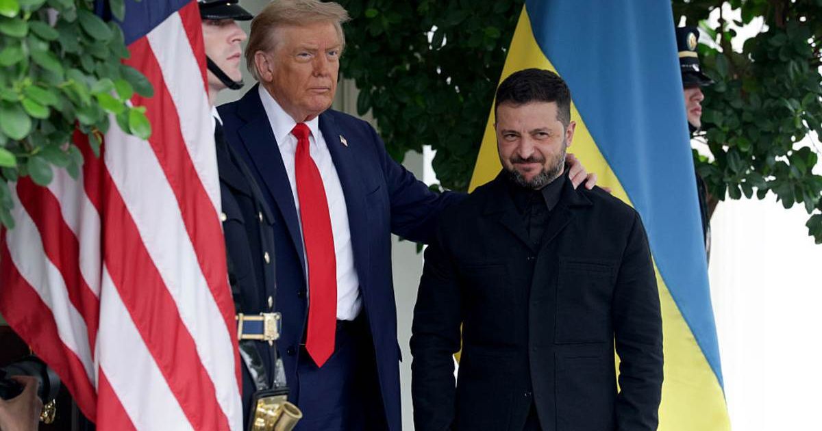 Zelensky surprises Trump with new look at White House meeting as he ditches combat gear for black suit