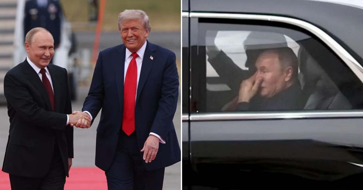 Fact Check: Is photo showing Putin holding his nose while riding with Trump in The Beast real?