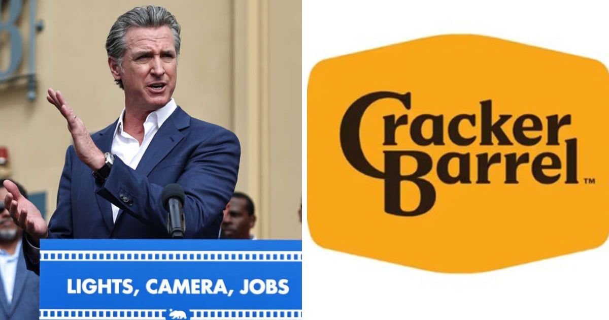Gavin Newsom roasts Cracker Barrel over revamped logo design in Trump-style all caps tweet: 'Fix it ASAP'