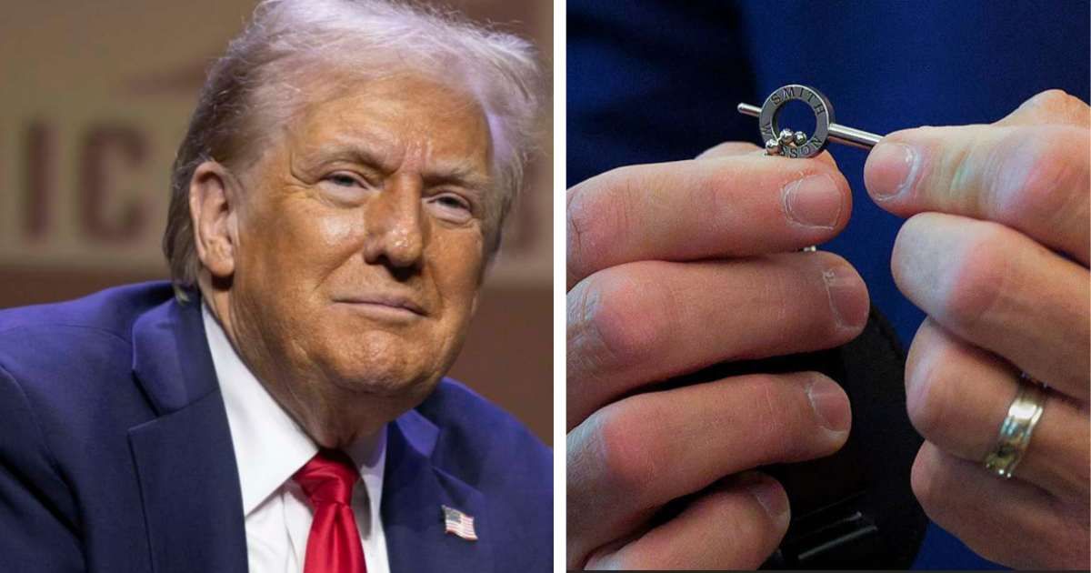 Trump receives honorary US Marshals badge and symbolic handcuff key at White House: 'Very great honor'