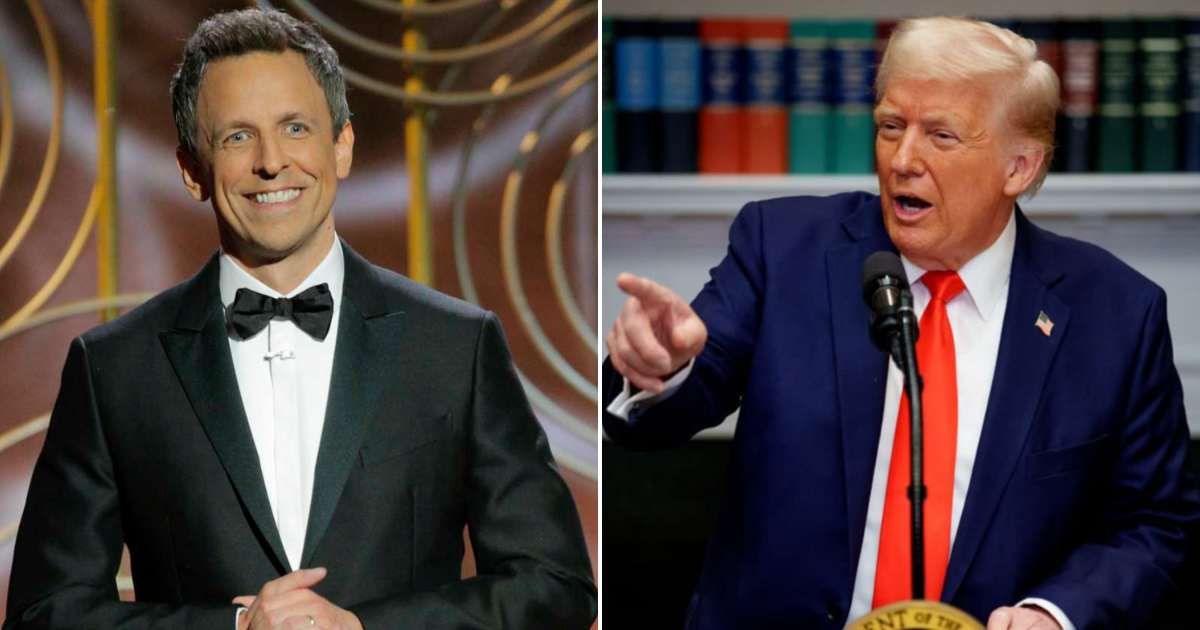 Trump rages over ‘sick rumor’ NBC extended ‘insecure’ Seth Meyers’ contract but deal was signed last year