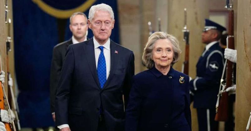 Bill Clinton seen with defibrillator at Hamptons airport with Hillary, sparks health concerns