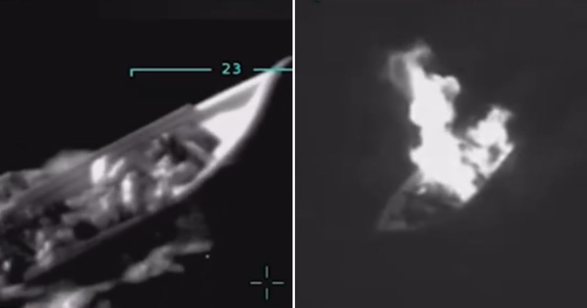 Trump hails dramatic video of US military wiping out ‘narcoterrorists’ on Venezuela drug boat